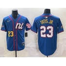 Men's National League #23 Fernando Tatis Jr. Blue 2025 All-Star Edition Limited Stitched Baseball Jersey