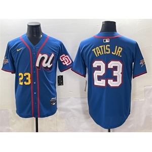 Men's National League #23 Fernando Tatis Jr. Blue 2025 All-Star Edition Limited Stitched Baseball Jersey
