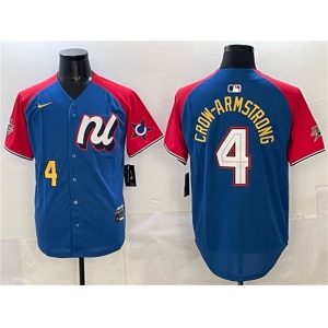 Men's National League #4 Pete Crow-Armstrong Blue Red Alternate 2025 All-Star Edition Limited Stitched Baseball Jersey