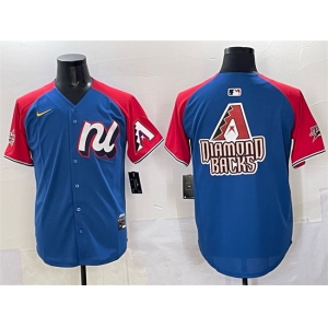 Men's National League Arizona Diamondbacks Team Big Logo Blue Red Alternate 2025 All-Star Edition Limited Stitched Baseball Jersey