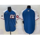 Men's National League Chicago Cubs Blank Blue Alternate 2025 All-Star Edition Limited Stitched Baseball Jersey