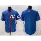 Men's National League Cincinnati Reds Blank Blue 2025 All-Star Edition Limited Stitched Baseball Jersey