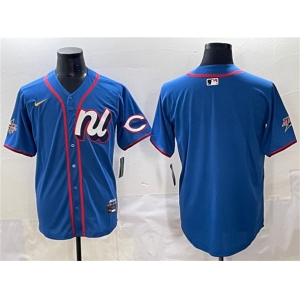Men's National League Cincinnati Reds Blank Blue 2025 All-Star Edition Limited Stitched Baseball Jersey