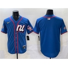 Men's National League Colorado Rockies Blank Blue 2025 All-Star Edition Limited Stitched Baseball Jersey
