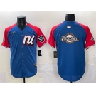 Men's National League Milwaukee Brewers Team Big Logo Blue Red Alternate 2025 All-Star Edition Limited Stitched Baseball Jersey