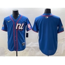 Men's National League New York Mets Blank Blue 2025 All-Star Edition Limited Stitched Baseball Jersey