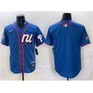 Men's National League Philadelphia Phillies Blank Blue 2025 All-Star Edition Limited Stitched Baseball Jersey