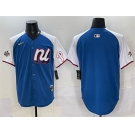 Men's National League Philadelphia Phillies Blank Blue Alternate 2025 All-Star Edition Limited Stitched Baseball Jersey
