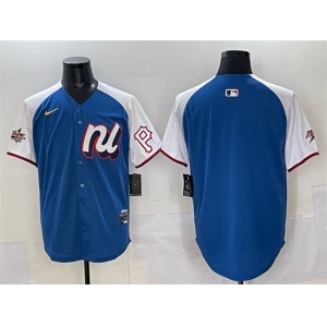 Men's National League Pittsburgh Pirates Blank Blue Alternate 2025 All-Star Edition Limited Stitched Baseball Jersey