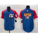 Men's National League Pittsburgh Pirates Team Big Logo Blue Red Alternate 2025 All-Star Edition Limited Stitched Baseball Jersey