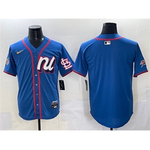 Men's National League St. Louis Cardinals Blank Blue 2025 All-Star Edition Limited Stitched Baseball Jersey
