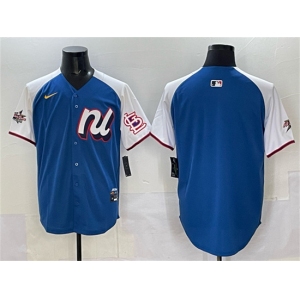 Men's National League St. Louis Cardinals Blank Blue Alternate 2025 All-Star Edition Limited Stitched Baseball Jersey