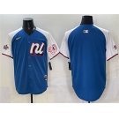 Men's National League Washington Nationals Blank Blue Alternate 2025 All-Star Edition Limited Stitched Baseball Jersey