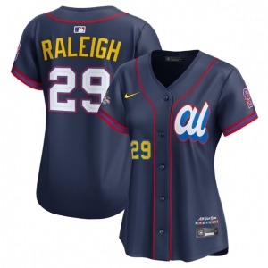 Women's American League #29 Cal Raleigh Navy 2025 All-Star Edition Limited Stitched Baseball Jersey