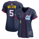 Women's American League #5 Jacob Wilson Navy 2025 All-Star Edition Limited Stitched Baseball Jersey