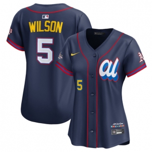 Women's American League #5 Jacob Wilson Navy 2025 All-Star Edition Limited Stitched Baseball Jersey