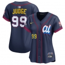 Women's American League #99 Aaron Judge Navy 2025 All-Star Edition Limited Stitched Baseball Jersey