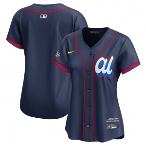 Women's American League Blank Navy 2025 All-Star Edition Limited Stitched Baseball Jersey