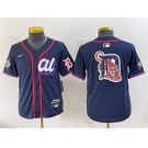Women's American League Detroit Tigers Team Big Logo Navy 2025 All-Star Edition Limited Stitched Baseball Jersey