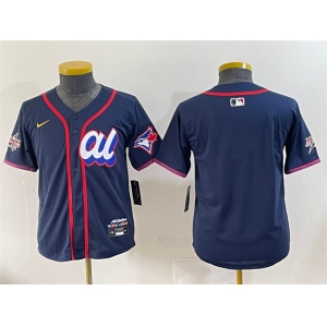 Women's American League Toronto Blue Jays Blank Navy 2025 All-Star Edition Limited Stitched Baseball Jersey