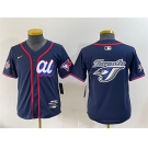 Women's American League Toronto Blue Jays Team Big Logo Navy 2025 All-Star Edition Limited Stitched Baseball Jersey