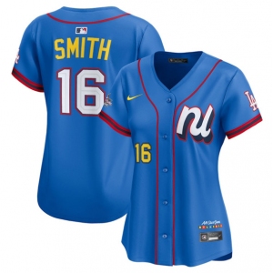 Women's National League #16 Will Smith Blue 2025 All-Star Edition Limited Stitched Baseball Jersey