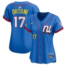 Women's National League #17 Shohei Ohtani Blue 2025 All-Star Edition Limited Stitched Baseball Jersey
