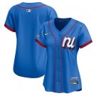 Women's National League Blank Blue 2025 All-Star Edition Limited Stitched Baseball Jersey