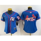 Women's National League St. Louis Cardinals Team Big Logo Blue 2025 All-Star Edition Limited Stitched Baseball Jersey