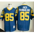 Men's Los Angeles Rams #85 Jack Youngblood Royal Throwback Football Stitched Jersey