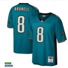 Men's Jacksonville Jaguars #8 Mark Brunell 1997 Mitchell & Ness Teal NFL Throwback Football Jersey