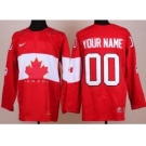 2014 Winter Olympics Canada Team Red Customized Hockey Jerseys