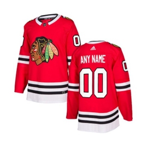 Adidas Chicago Blackhawks Customized Authentic Red Home NHL Jersey