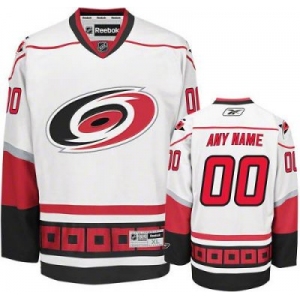 Customized Carolina Hurricanes Jersey White Road Man Hockey