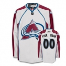 Customized Colorado Avalanche Jersey White Road Man Hockey