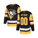 Men's Adidas Pittsburgh Penguins Customized Premier Black Home NHL Jersey