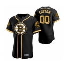 Men's Boston Bruins Custom 2020 Hockey x Baseball Crossover Edition Baseball Jersey Black