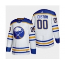 Men's Buffalo Sabres Custom 2020-21 Away Authentic Player Stitched Hockey Jersey White