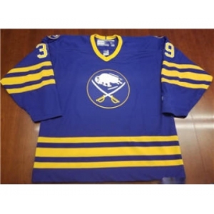 Men's Buffalo Sabres Custom Blue CCM Throwback Stitched Hockey Jersey