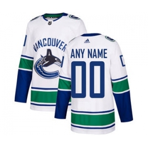 Men's Canucks Personalized White Road Hockey Jersey