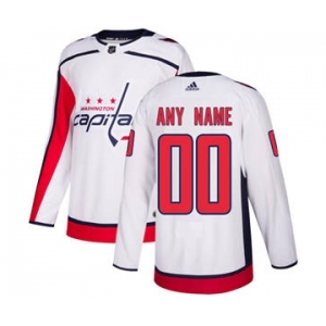 Men's Capitals Personalized White Road Hockey Jersey