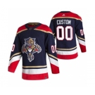 Men's Florida Panthers Custom Black 2020-21 Alternate Authentic Player Hockey Jersey