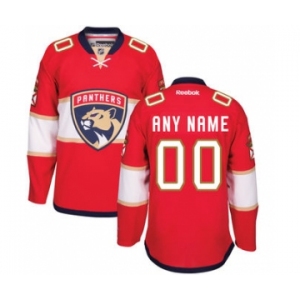 Men's Florida Panthers Reebok Red Home Premier Hockey Customized Jersey