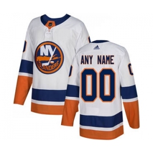 Men's Islanders Personalized White Road Hockey Jersey