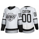 Men's Los Angeles Kings Active Player Custom White Throwback Stitched Hockey Jersey