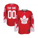 Men's Maple Leafs Personalized Red Alternate Hockey Jersey