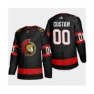 Men's Ottawa Senators Custom 2020-21 Authentic Player Home Stitched Hockey Jersey Black