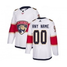 Men's Panthers Personalized White Road Hockey Jersey