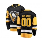 Men's Pittsburgh Penguins Customized Fanatics Branded Black Home Breakaway NHL Jersey