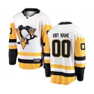 Men's Pittsburgh Penguins Customized Fanatics Branded White Away Breakaway NHL Jersey